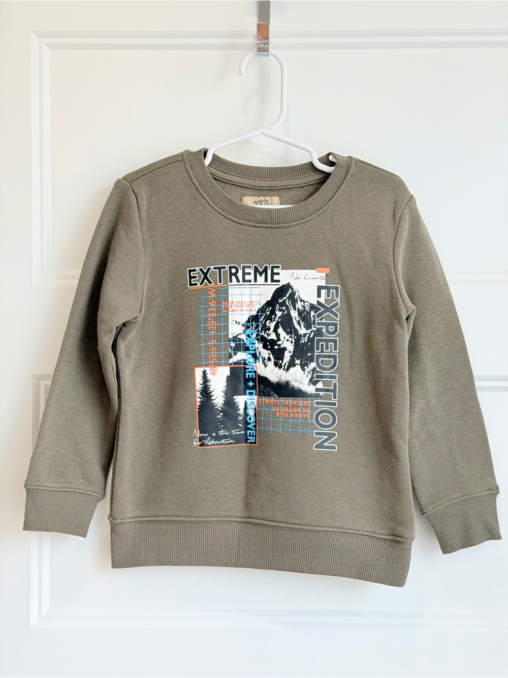 Kids' Olive 'Extreme Expedition' Graphic Sweatshirt - Outdoor Crew